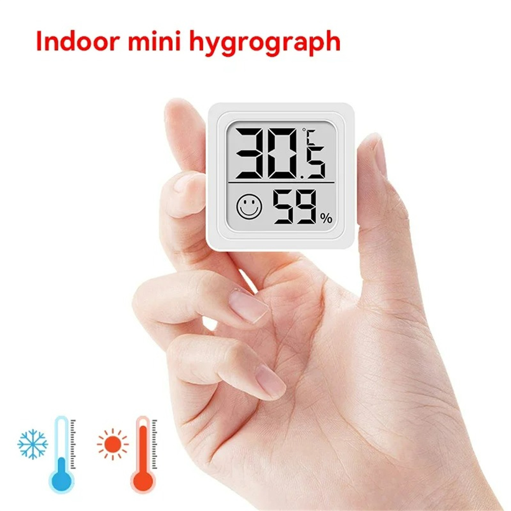 Weather Station Indoor - Termometro digitale LCD portatile Igrometro Orologio