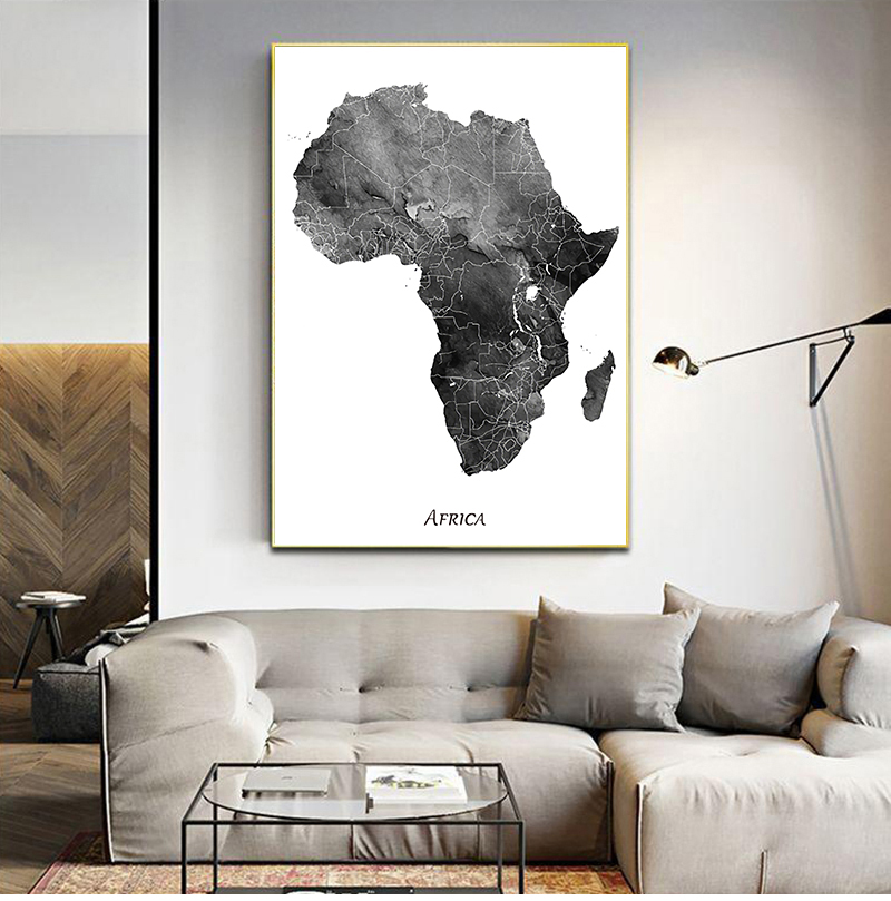 Star Map Poster - Mappa dell'Africa poster e stampe mappa