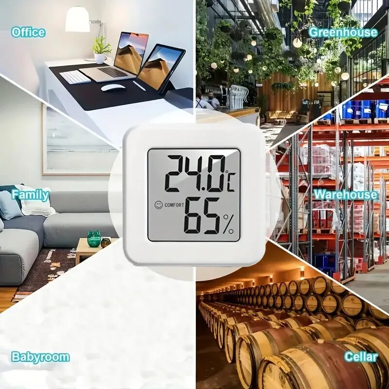 Weather Station Indoor - Igrometro Digitale e Termometro per Interni,