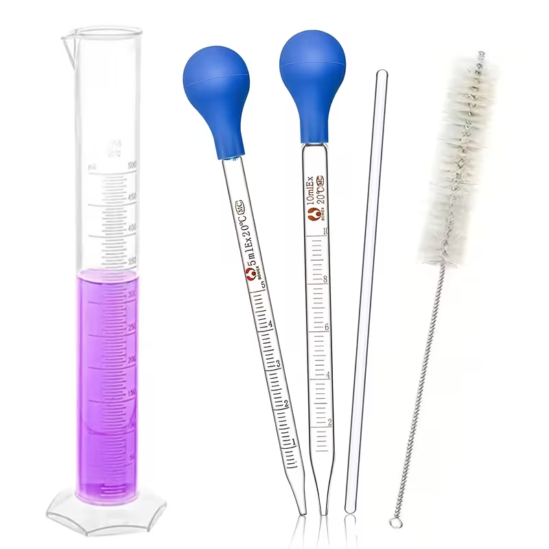 Science Experiment - Un set di contagocce in vetro