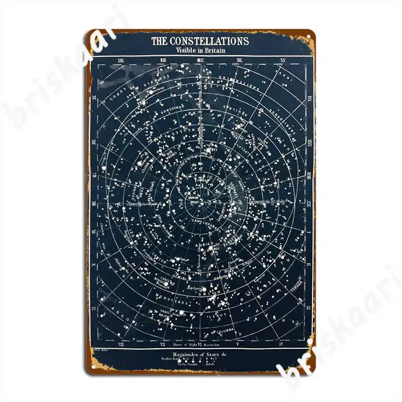 Star Map Poster - Poster con mappa delle costellazioni stellate