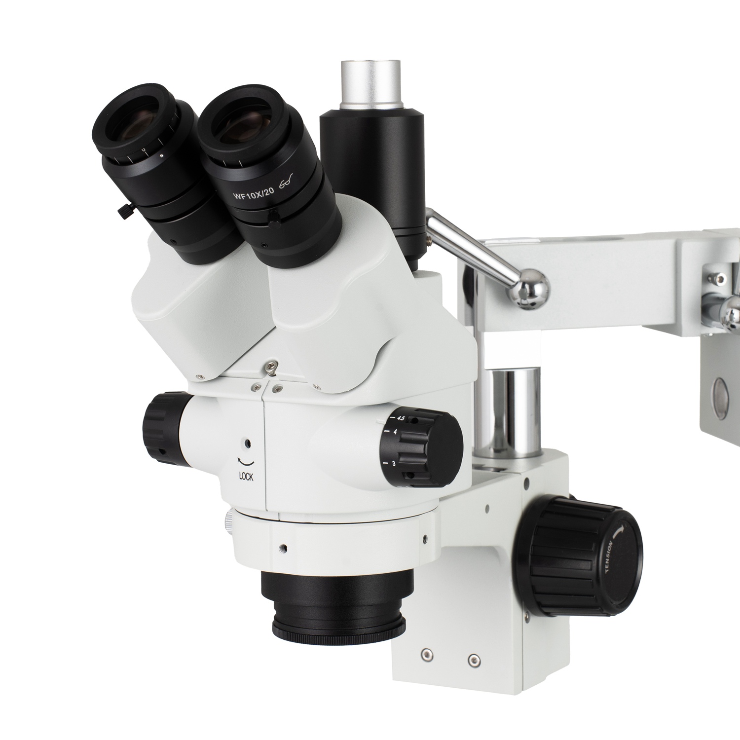 Amscope Microscope Stereo 7X-45X - Testa per Microscopio Stereo Trinoculare con