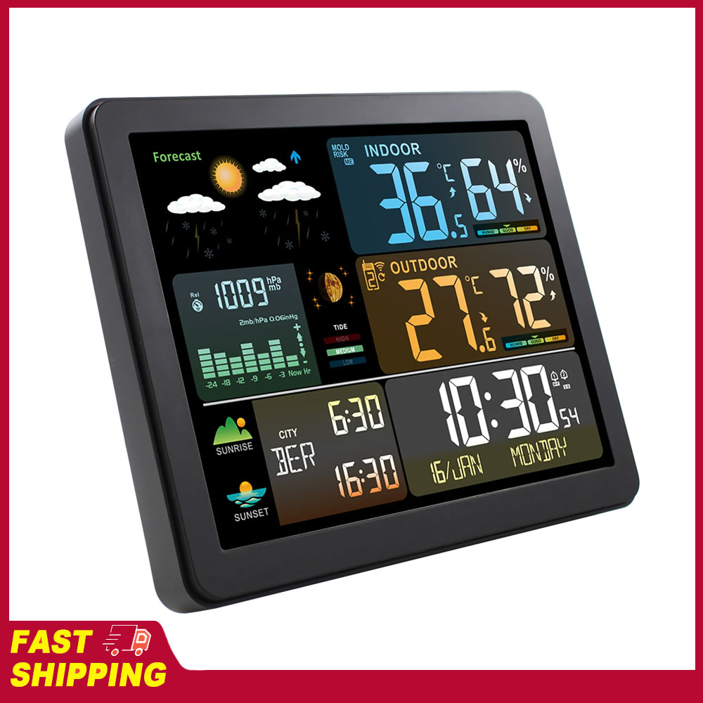 Weather Station Indoor - Stazione Meteo Intelligente Multifunzionale con Grande