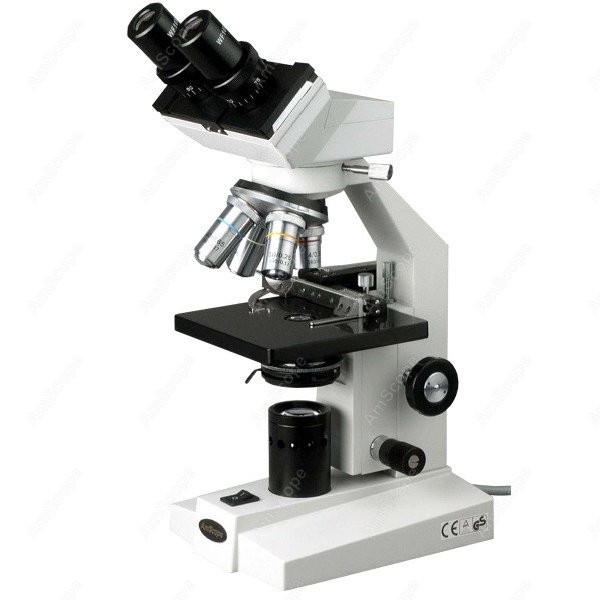 Amscope Microscope Compound 40X-1000X - Microscopio Biologico Binoculare Composto Serie AmScope