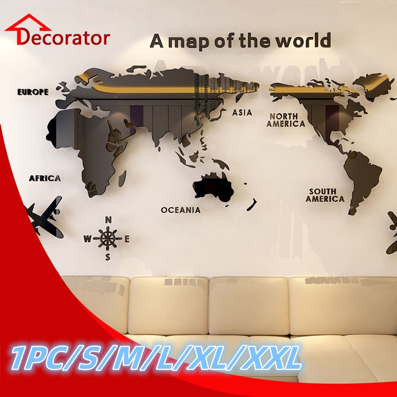 Star Map Poster - Mappa del mondo nordica Adesivo da