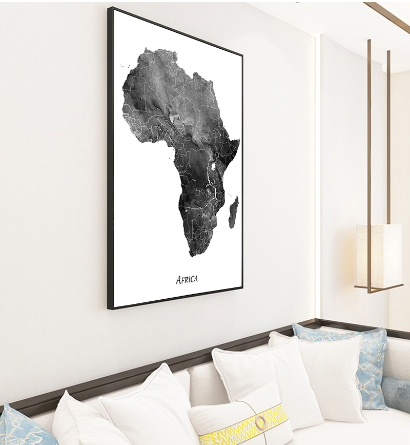Mappa dell'Africa poster e sta - Star Map Poster recensione e prezzo