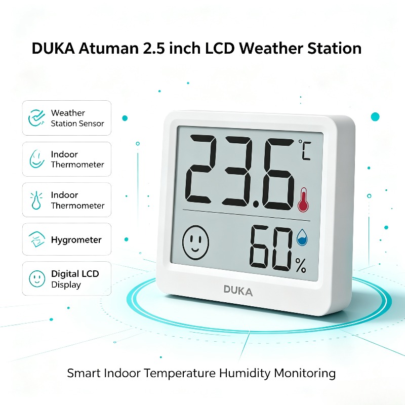 DUKA Atuman Termometro Igromet - Weather Station Indoor recensione e prezzo