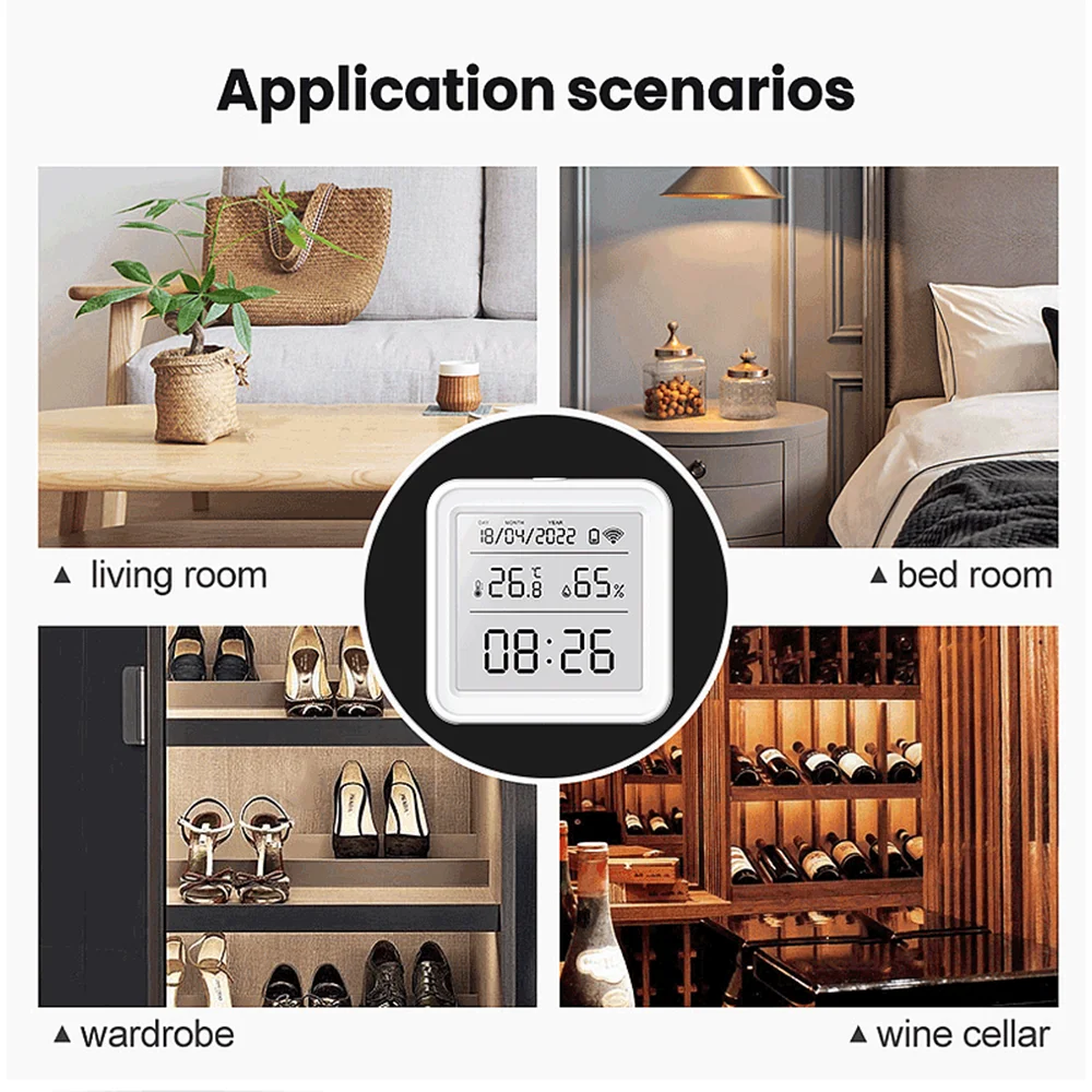 Tuya Zigbee WiFi Sensore di um - Weather Station Indoor recensione e prezzo