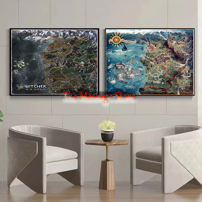 Witcher Mappa del mondo Contin - Star Map Poster recensione e prezzo