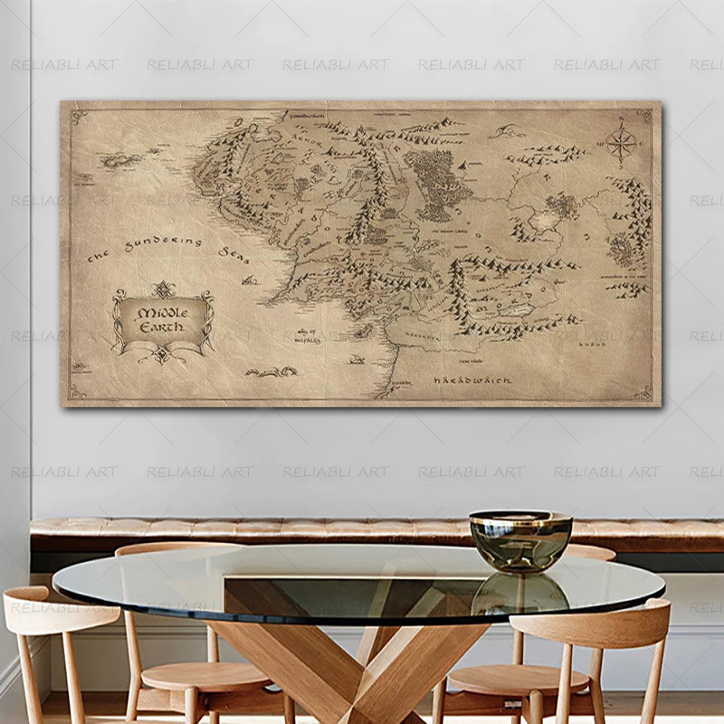 Retro Il Signore degli Anelli  - Star Map Poster recensione e prezzo