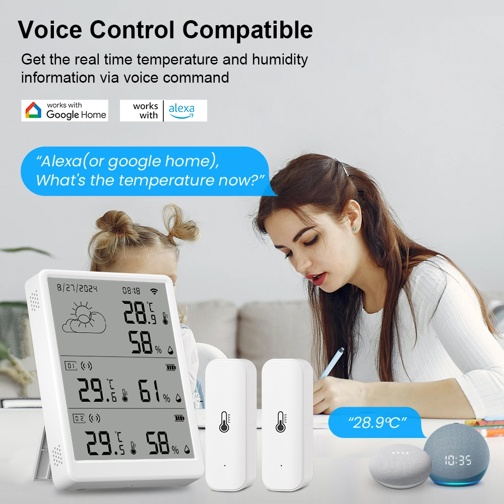 SMATRUL Tuya WiFi Sensore di u - Weather Station Indoor recensione e prezzo